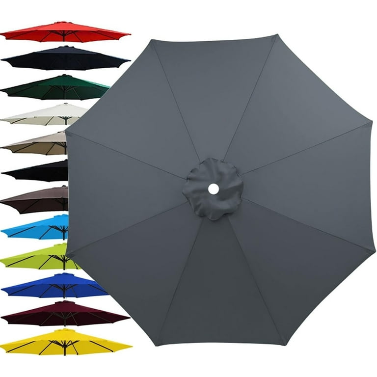 6.5 ft patio umbrella replacement canopy 6 ribs Yescom 9' Rib Outdoor Yard Deck Cover Top This replacement patio umbrella canopy is designed to fit 9ft umbrellas with rib lengths measuring 5254 inches Covered Living 9ft Umbrella Replacement