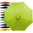 thumbnail image 1 of 6.5ft 9ft 10ft Outdoor Patio Umbrella Replacement Canopy, 6 Ribs 8 Ribs Umbrella Canopy Cover Replacement Fabric, Parasol Top Cover Replacement UV Protective Fabric, Canopy Only, 1 of 9