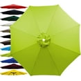 thumbnail image 1 of 6.5ft  9ft 10ft Outdoor Patio Umbrella Replacement Canopy, 6 Ribs 8 Ribs Umbrella Canopy Cover Replacement Fabric, Parasol Top Cover Replacement UV Protective Fabric, Canopy Only, 1 of 8