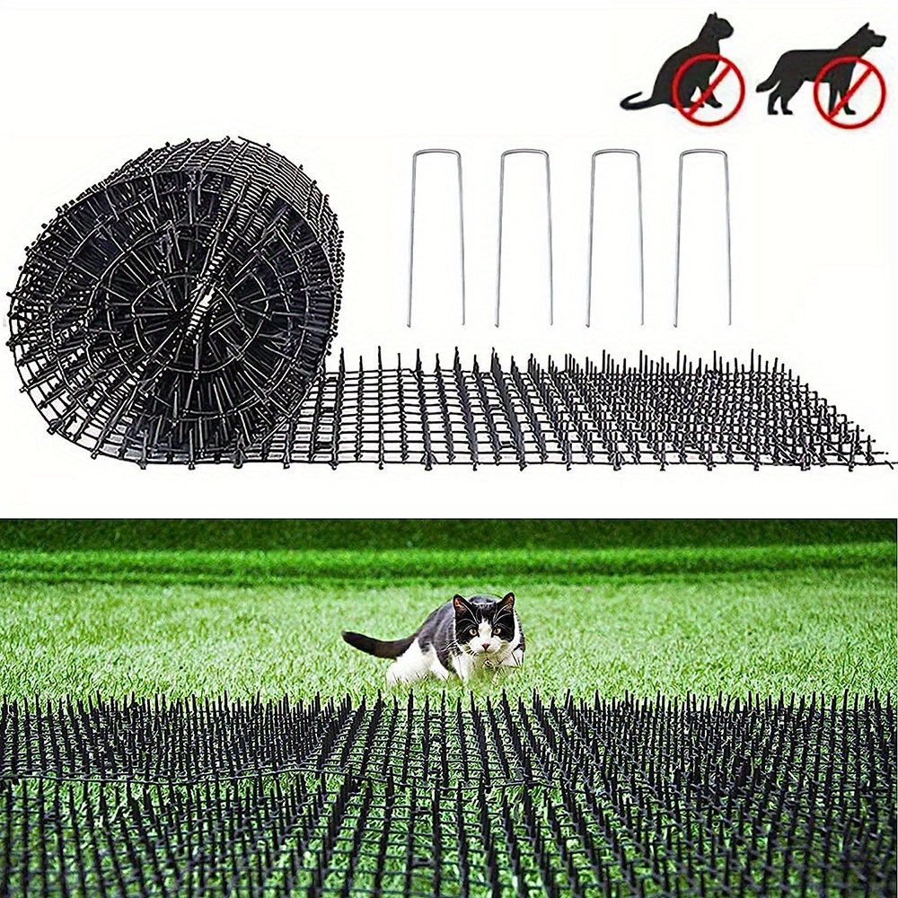 6.5ft Cat Scat Mat With Spikes, Prickle Strips Network Digging Stopper