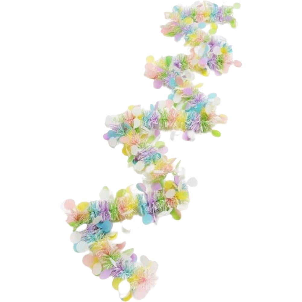 Spring Tree Garland 6.5ft Glitter Tinsel Easter Garland Decor, Shimmering Spring Garland ...