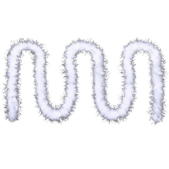 6.5ft LED Christmas Tree with Copper Ribbon Lights | Battery Operated Pre-Lit Artificial Tree for Holiday Decor | Green Xmas Tree with String Lights