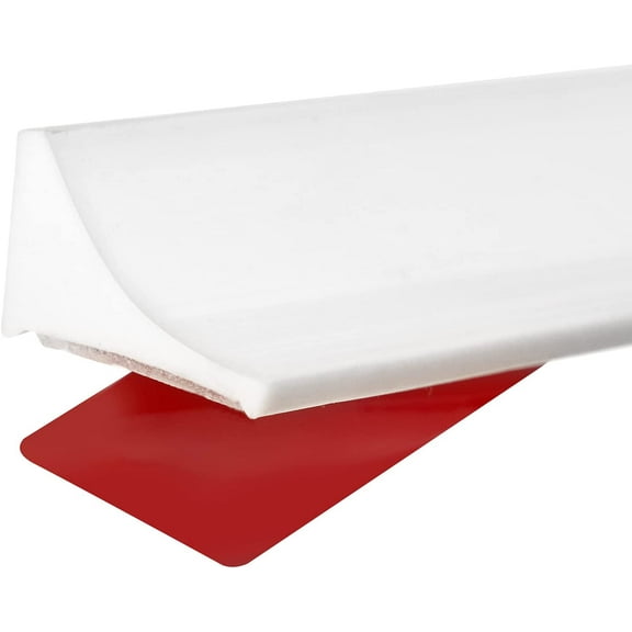 6.5ft Silicone Collapsible Shower Threshold Water Dam, Waterproof Shower Barrier Water Strip Dam, Stay Dry Retainer for Wet Dry Separation for Kitchen Sink Countertop Sink Cooktop Bathroom Tub