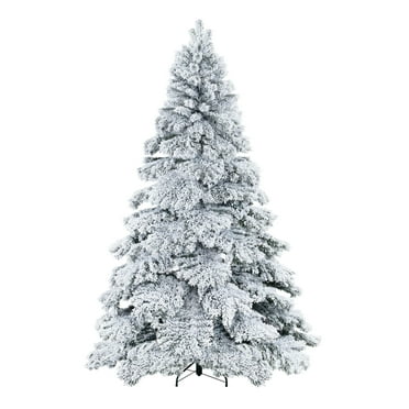 Perfect Holiday 7ft Snow Flocked Christmas Tree - Walmart.com