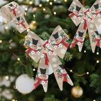 6.5ft Wired Linen Ribbon Roll - Rustic Christmas Wrapping & Tree Decor (All-Season Craft/Wedding/Scandinavian Style)