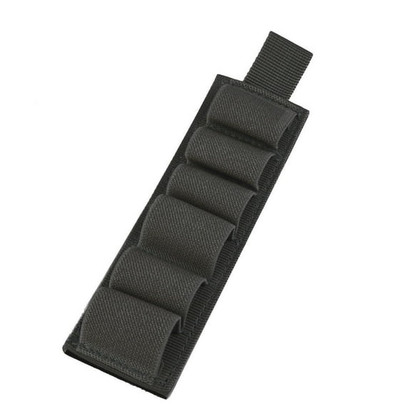 6.5inchTac tical6Shot gunShell Holder 12GaAm moNylon Carrier Shotshell Pouch Black