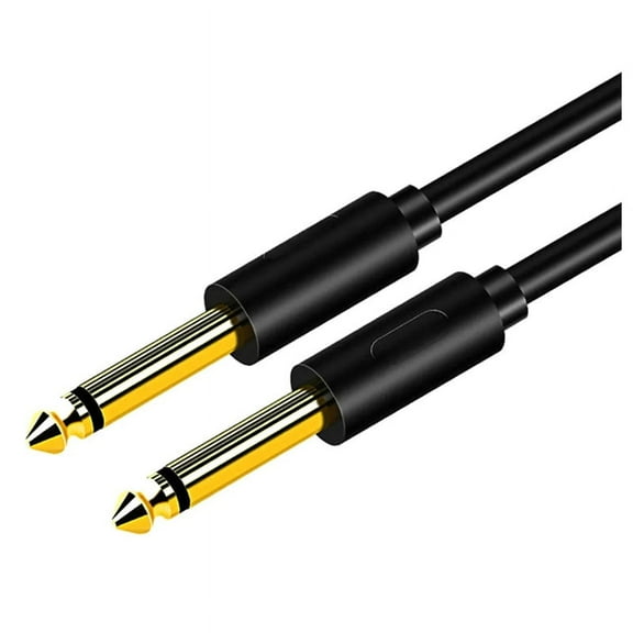 6.5mm Jack Audio Cable PVC 6.35 Jack Male to Male Aux Cable for Guitar Mixer Amplifier 6.35mm,1.5 Meter