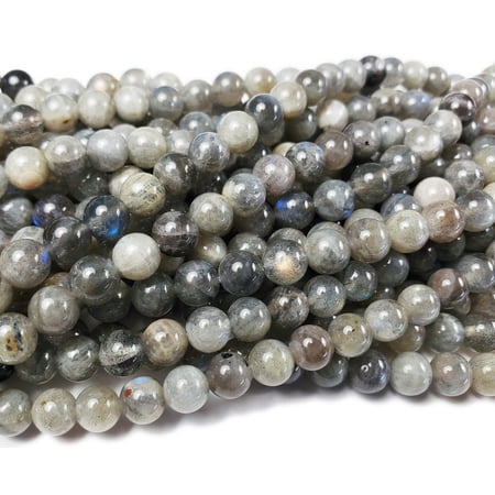 6.5mm Labradorite Light Round Beads With Blue Iridescence Genuine Gemstone Natural Jewelry Making