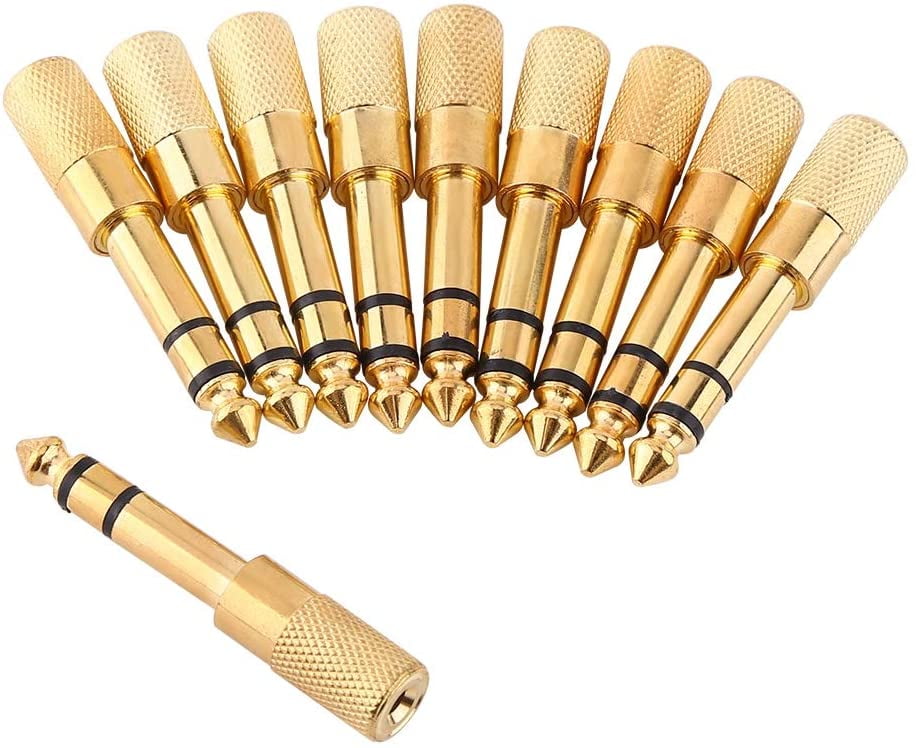 6.5mm Male to 3.5mm Female Audio Adapter 1/4 inch Male to 3.5mm 1/8