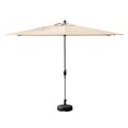 thumbnail image 1 of 6.5x10FT Rectangular Patio Umbrella with Push Button Tilt and Crank Lift,8 Sturdy Ribs for Sun Protection,Outdoor Market Umbrella for Garden,Pool,Deck,Beach and Backyard,Beige, 1 of 7