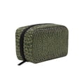 thumbnail image 1 of 6.5x2.5x4 In Printed Makeup Bag Organizer with 5 Compartments Travel Toiletry Pouch Bag Crocodile Pattern, 1 of 6