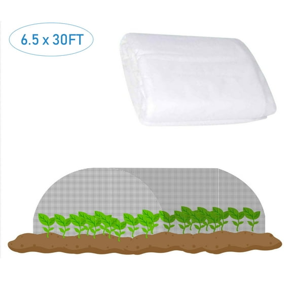 6.5x30FT Insect Barrier Netting, PE Poultry Barrier Net Garden Insect Screen Guard Cover Square Mesh Protect Netting Garden Netting Fence Fit for Protecting Plants, Flower, and Fruit