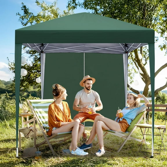 6.5x6.5 Canopy Tent with Sidewalls, Outdoor Gazebo for Parties and Events