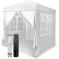thumbnail image 1 of 6.5x6.5 Pop Up Canopy Tent with Sidewalls, Outdoor Gazebo Canopy Tent, Patio Event Tents Outdoor Commercial Canopy for Parties (White), 1 of 14