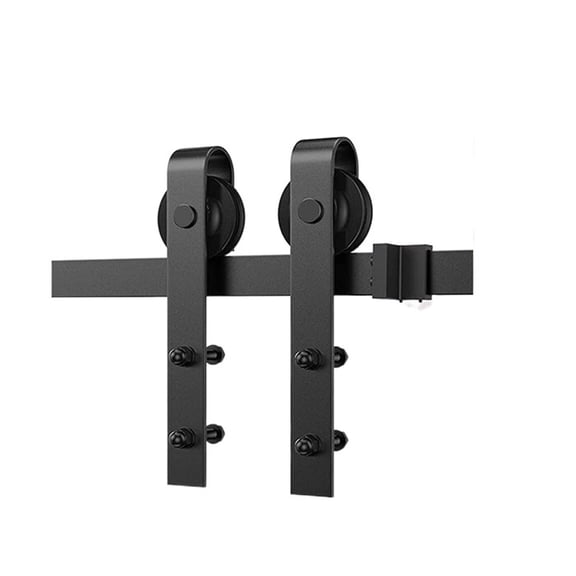 6/6.6ft Sliding Barn Door Hardware Kit, Mechanism Antique Upgraded Version Carbon Steel Fit, 45"-48" Panel Interior Doors ,Easy to Install