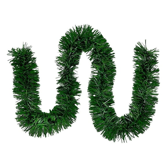 6.6 FT Green Tinsel Garland Christmas Tinsel Garland Xmas Tree Decorations Metallic Tinsel Twist Garland for Christmas Tree New Year Holiday Birthday Party Decorations