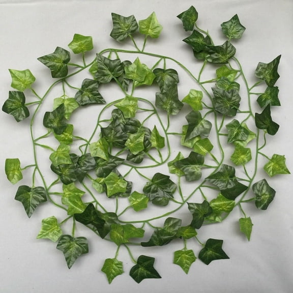 6.6 Ft Fake Ivy Leaves Artificial Ivy Garland Greenery Decor Faux Green Hanging Plant Vine for Wall Party Wedding Room Home Kitchen Indoor & Outdoor Decoration