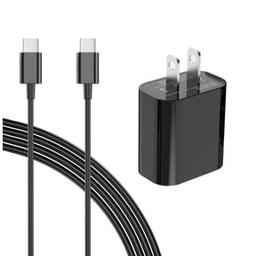 for 6.6 Ft USB C Fast Charger Cable Fit for Samsung Galaxy Tab A9+ Plus SM-X210, SM-X215, SM-X216 5G Tablet 20W Type C Charging Block Adapter with C to C Power Cord (Black)