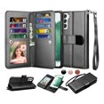 thumbnail image 1 of 6.6" Galaxy S22+ 5G Wallet Case, Samsung Galaxy S22+ 5G 2022 PU Leather Case, Njjex Luxury PU Leather 9 Card Slots Holder Carrying Folio Flip Cover Kickstand & Hand Strap, 1 of 5