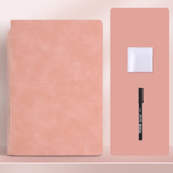 6.6" x 9.5" Portable Reusable Small White Board for Notes Message Draft, Double Sided Erasable Writing Board for School Office Home Travel (Pink)