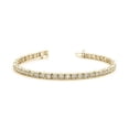 thumbnail image 1 of 6.60 CT Round Cut Diamond Tennis Bracelet, 14K Yellow Gold, 1 of 1