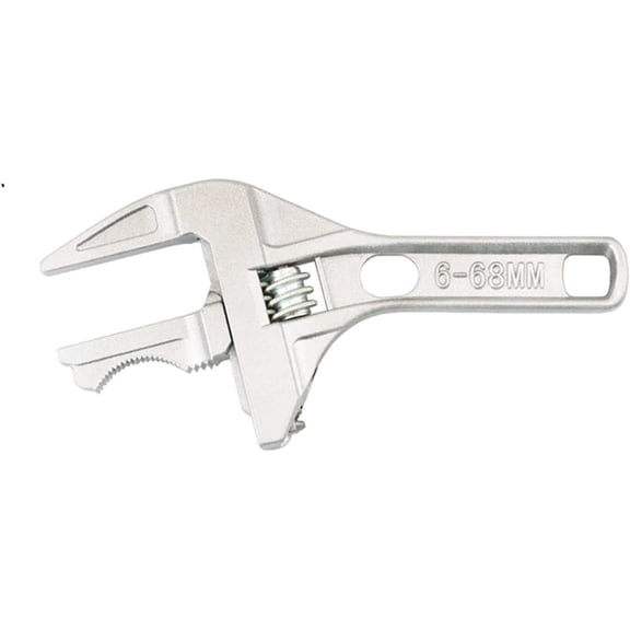 6-68 mm Bathroom Wrench Large Open Mini Adjustable Short Handle Shank Aluminum Alloy Universal Spanner Water Pipe Repair Tool Wrench