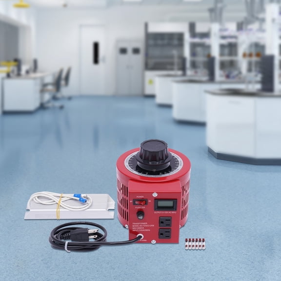 6.69*7.87*7.09 in Red Annular Variable Transformer Adjustable Output Variable Ac Voltage Regulator