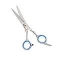 thumbnail image 1 of 6.69 Inch Length Straight Scissors for Long Short Thick Hard Soft Hair for Men Women with Blue Gasket Ring, 1 of 6