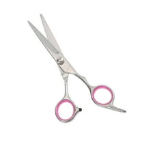 6.69 Inch Length Straight Scissors for Long Short Thick Hard Soft Hair for Men Women with Pink Gasket Ring