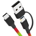 thumbnail image 1 of 6.6FT 2-in-1 USB-A/C to Type-C Charging Cable Compatible with JBL Charge 4, Charge 5, Charge 6, Flip 5, Flip 6, Flip 7, Pulse 4, Pulse 5, Clip 4, Clip 5, JRPOP Bluetooth Speakers, Charge Power Cord, 1 of 6