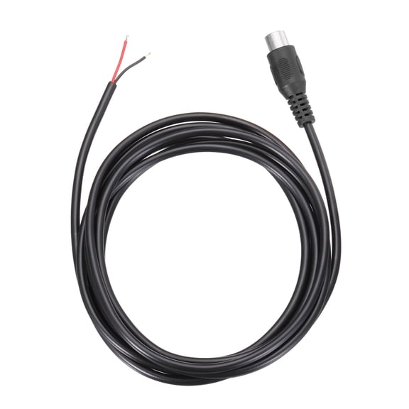 6.6FT RCA to Bare Wire Speaker Cable, 22AWG Replacement Black RCA Female Plug to Open End Pigtail Audio Cable Connector Adapter for Amplifier, Home Audio Speakers
