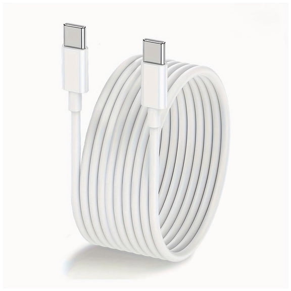 for 6.6FT USB C to USB C Cable, 60W Power Delivery, 3A Fast Charge, Flexible TPE Material, Compatible with iPhone 16/15, iPad Pro, Pixel, Samsung Galaxy, and More, Reliable for Charging and Data