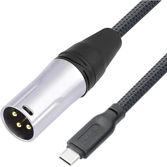 6.6FT USB C to XLR Male Output YJJSKEJIo Cable,USB C to Mixer XLR Male Cable,USB Type-C 24Bit/96Khz Digital YJJSKEJIo Cable for Mixers,Speakers,Power amplifiers