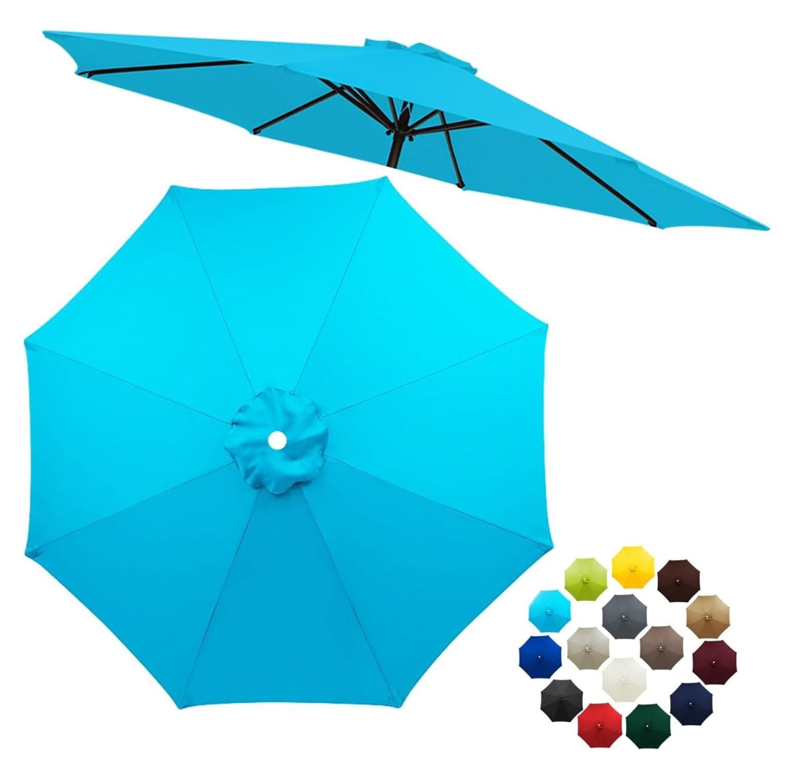 68 patio umbrella replacement ribs Canopy for 8 lasting protection against the elements while providing exceptional comfort with its superior ventilation design Patio Umbrella Replacement Canopy Ribs