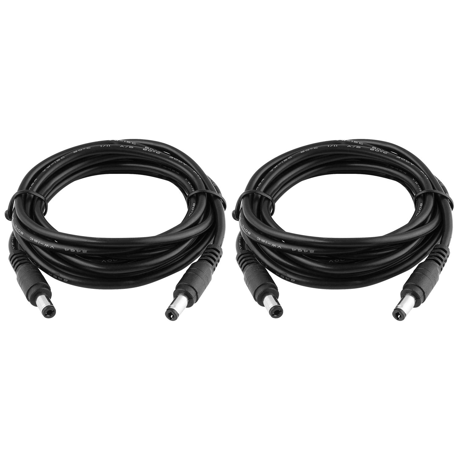 75ft BNC + DC Power Combo Cable For CCTV Cameras - Extension Cord With Male/Female Ends