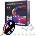 thumbnail image 1 of 6.6ft Smart LED Strip Light Kit Trimmable Dimmable RGB Flexible Color Changing Wall Work Party Decor, 1 of 10