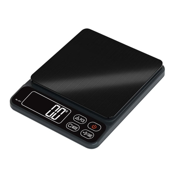 6.6lb Digital Kitchen Scale and Food Scale with Removable Stainless Steel Tray Cooking, Baking, Meal Prepping,Black