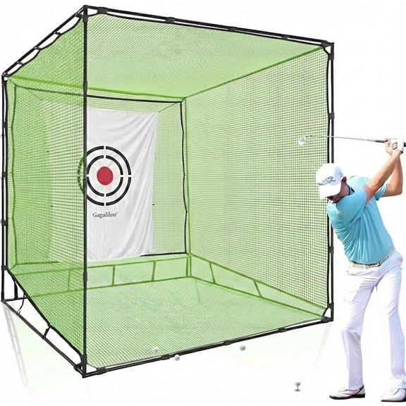 6.6x6.6X3.3 Gagalileo Golf Net Hitting Cage/ Practice Driving Net/ Backyard