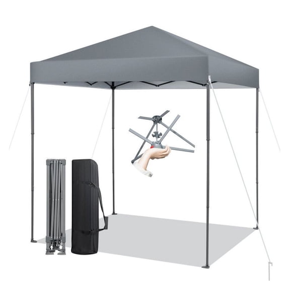 6.6x6.6ft Outdoor Canopy Tent with UPF 50+ Sun Protection - Quick Setup Pop Up Canopy for Parties, Events & Camping