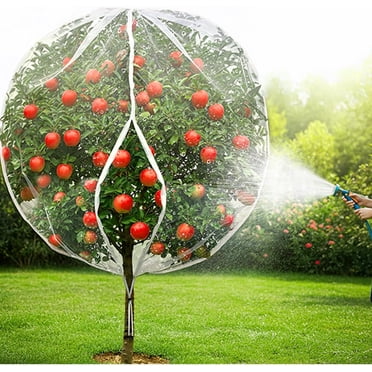 Garden Mesh Bags 50pcs Fruit Protection Bags 6x9 Inch - White Mesh Drawstring Netting For Garden Trees | Pest Barrier Covers Small Mesh Bags Drawstring