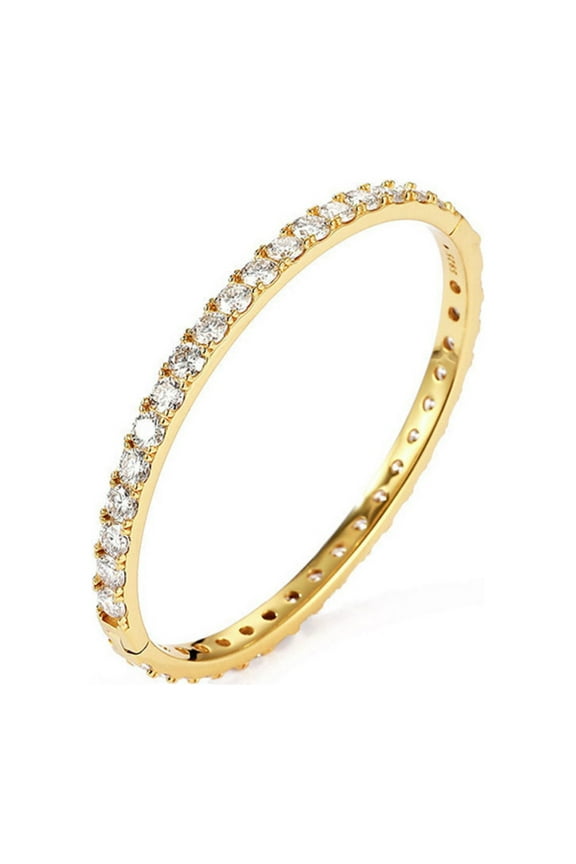 6-7.5inch Moissanite Bracelets D Color VVS1 White/Gold/Rose Gold Diamond Bracelets for Women Gift S925 Sterling Silver Bracelets Women's Bangle Bracelets