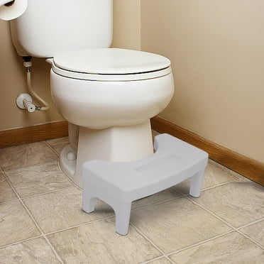 6.7*8.3*15.7 Inch Toilet Poop Stool, Squatting Poop Foot Stool, Plastic Portable Bathroom Non-Slip Potty Step Stool, Stable Healthy Toilet Assistance Step Stool