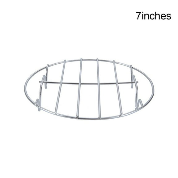 6/7/8/9/10 Inch Single-Layer Grill Rack Grid Bakings Tray Racks Stainless Steel Air Fryer Steaming Rack Round Steamer Rack