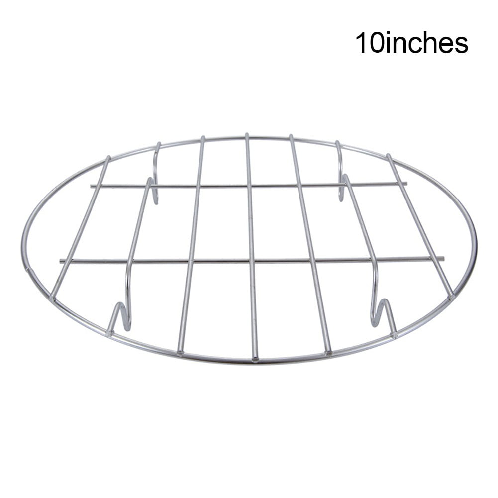Airfryer Rack rond, 16/7/8 inch, roestvrij stalen luchtfriteuse mand lade, multifunctioneel grillrek, grillrooster voor oven magnetron bakken braden, accessoires voor airfryer