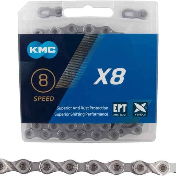 6/7/8 Speed Bicycle Chain 116 Links EPT Anti-Rust Replacement Bike Chain