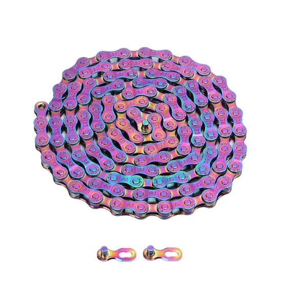 6/7/8 Speed Bicycle Chain, 116 Links Rainbow