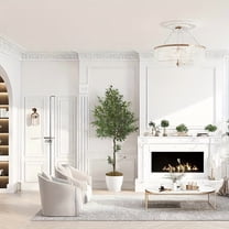 6/7/8ft Artificial Olive Tree - Realistic Faux  with Nursery Pot, 860-1530 Leaves for Indoor/Outdoor Decor (Easy Assembly)