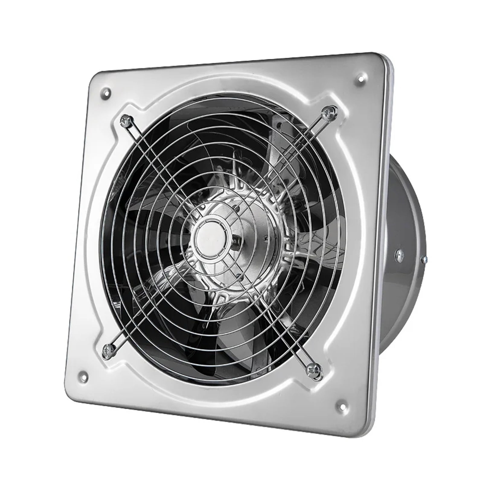 6''7'' Booster Fan Extractor Exhaust Fan Ventilation Pipe Fan For Bathroom Toilet Kitchen Wall Window Stainless Steel Fan ,Energy-Efficient