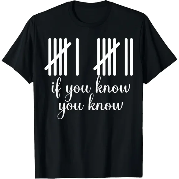 6 7 Funny If You Know You Know Tally Marks Six Seven Meme T-Shirt