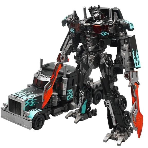 6.7 Inch Black B Finish Dark Commander Vehicle Robot, Alternative Paint Tone Desktop Decor Collectible Statue